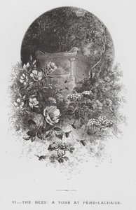 昆虫：ミツバチ、ペール・ラシェーズの墓（彫刻作品 作： Hector Giacomelli