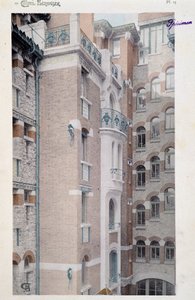 建築家ヘクトール・ギマール（1867-1942）が手がけたカステル・ベランジェ（1897-1898）の眺め。 作： Hector Guimard