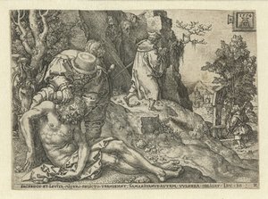 善きサマリア人は傷を負いやすい 良きサマリア人のたとえ（シリーズタイトル） 作： Heinrich Aldegrever
