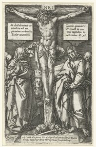 十字架上のキリスト 作： Heinrich Aldegrever