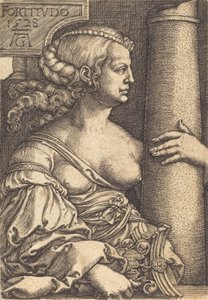 フォーティチュード、1528年。 作： Heinrich Aldegrever