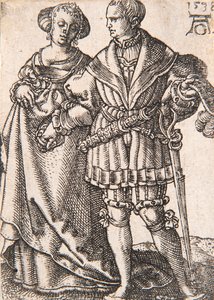 シリーズ「The Small Wedding Dancers」より、1538年。 作： Heinrich Aldegrever