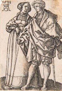 シリーズ「The Small Wedding Dancers」より、1538 年。 作： Heinrich Aldegrever