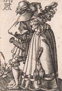 シリーズ「The Small Wedding Dancers」より、1538年。 作： Heinrich Aldegrever