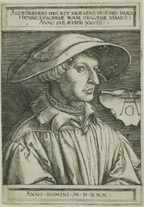 ハインリヒ・アルデグレーバー 28歳 作： Heinrich Aldegrever