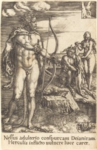 ネッススを殺すヘラクレス、1550年。 作： Heinrich Aldegrever