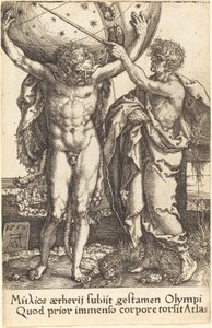 ヘラクレスとアトラス 作： Heinrich Aldegrever