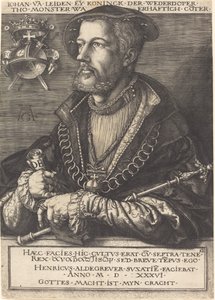 ジョン・ヴァン・ライデン。 作： Heinrich Aldegrever