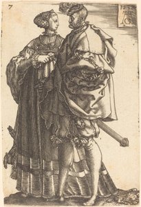 大規模なウェディング ダンサー、1538 年。 作： Heinrich Aldegrever