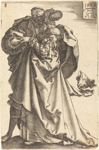 大規模なウェディング ダンサー、1538 年。 作： Heinrich Aldegrever