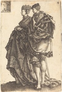 大規模なウェディング ダンサー、1538 年。 作： Heinrich Aldegrever