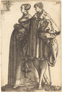 大規模なウェディング ダンサー、1538 年。 作： Heinrich Aldegrever