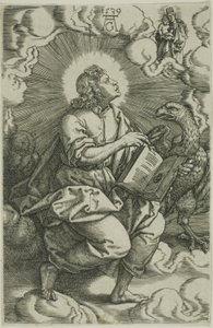 聖ヨハネ、四人の伝道者より 作： Heinrich Aldegrever