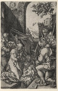 羊飼いの礼拝 作： Heinrich Aldegrever