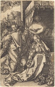 受胎告知 作： Heinrich Aldegrever