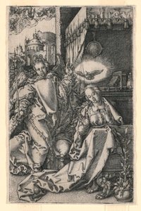 受胎告知 作： Heinrich Aldegrever