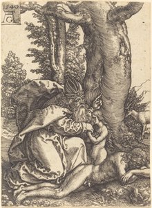 イブの創造 作： Heinrich Aldegrever