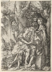 ロトの物語：ロトと娘たち、1555年。 作： Heinrich Aldegrever
