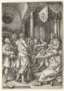 スザンナの物語：ダニエルの老人の交わり。 作： Heinrich Aldegrever