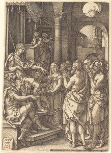 裁判官の前の二人の長老 作： Heinrich Aldegrever