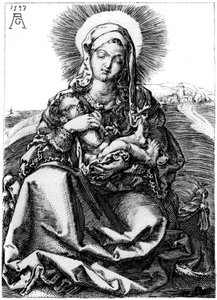 聖母、1527年1849年。 作： Heinrich Aldegrever