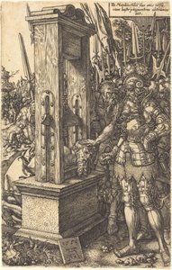 息子を斬首するタイタス・マンリウス、1553年。 作： Heinrich Aldegrever