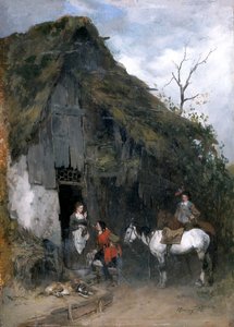 「ところで軽食」、c1850-1900 作： Heinrich Breling
