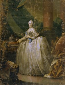 キャサリン2世の肖像1729-1796、1765 作： Heinrich Buchholz