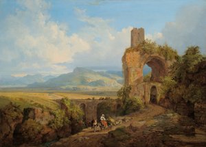 カンパーニャの風景 作： Heinrich Burkel