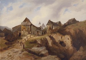 アルテンベルク近くの村 作： Heinrich Eduard Müller