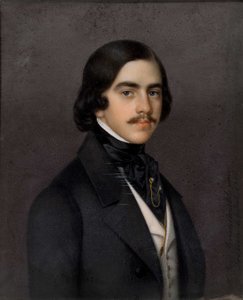 ミハイル・アレクサンドロヴィッチ・バクーニンの肖像 1814-1876, 1841.