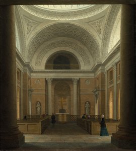 1850年代頃のコペンハーゲンのクリスチャンスボー城の教会。