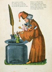 「L&39;Histoire des Enfants Noirs」、トリムによるホフマンの「Struwelpeter」のフランス語訳のイラスト（ルイギュスターヴラティスボン、1827-1900年）、1850年頃 作： Heinrich Hoffmann