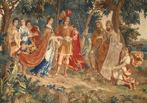 カルタゴ財団：ディドに提示された都市計画を示す詳細 作： Heinrich II Reydams