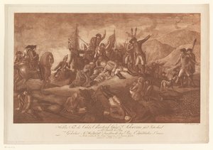 プラハの戦いでのクリストフ・シュヴェリーンの英雄的死 作： Heinrich Jan Penningh