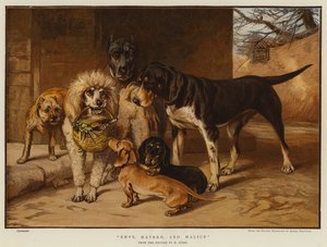 羨望、ハート、悪意（クロモリト） 作： Heinrich Johann von Zugel