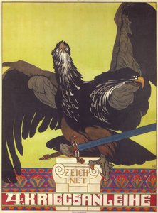 Souscrivez au 4eme emprunt pour la guerre - Subscribe to the fourth war loan - Lefler, Heinrich (1863-1919) - 1916 - カラーリトグラフ - 個人蔵 作： Heinrich Lefler