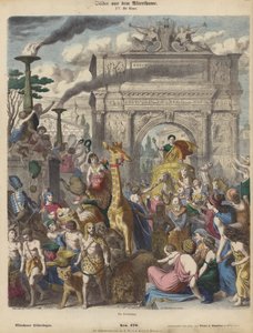 ローマの凱旋（彩色済み彫刻 作： Heinrich Leutemann