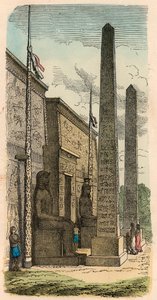 古代エジプト。宮殿の入り口