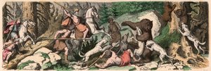 古代ギリシャ熊狩り 作： Heinrich Leutemann