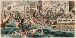 古代ギリシャ海戦 作： Heinrich Leutemann