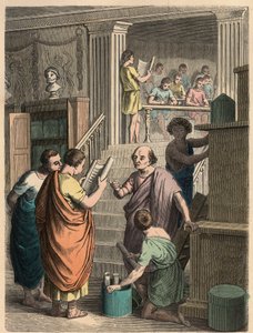 古代ローマ書籍の販売・製造 作： Heinrich Leutemann
