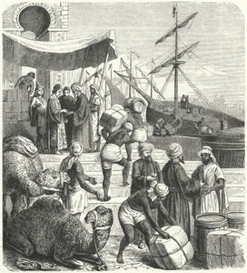 アラブの商人たち（彫刻 作： Heinrich Leutemann
