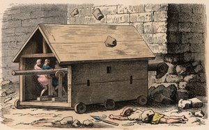 バタリングラム、シージエンジン 作： Heinrich Leutemann