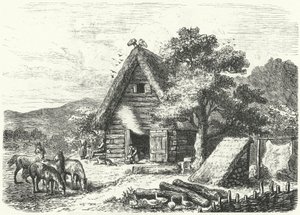 ドイツの古い農家（彫刻 作： Heinrich Leutemann