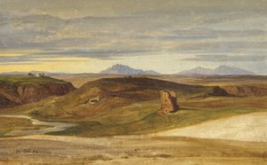カンパーニャ、1822年（キャンバスに油彩、紙） 作： Heinrich Reinhold