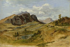 チビテッラの風景、1822年（段ボールの紙に油彩） 作： Heinrich Reinhold
