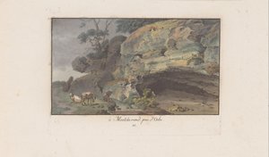 モンシュランの Herder voer ein grot à Montcherand、Orbe の近く (オブジェクトのタイトル) スイスの風景（連載タイトル） スイスの視点集（連載タイトル） 作： Heinrich Rieter