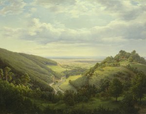 ホーリーマウンテンとマウンテンパスの眺め、1846年 作： Heinrich Schilbach