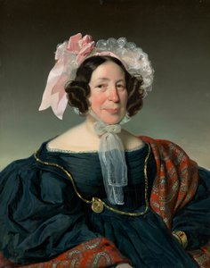 ウィーンの中産階級の女性の胸像の肖像画 作： Heinrich Schlesinger